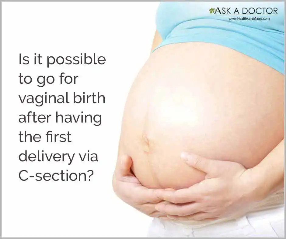 Is a normal delivery or vaginal birth possible after cesarean?