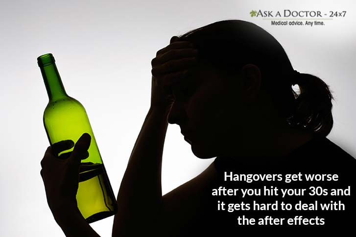Why Hangovers Hurt Worse After 30? Here are the Reason and a Definite Solution to it!