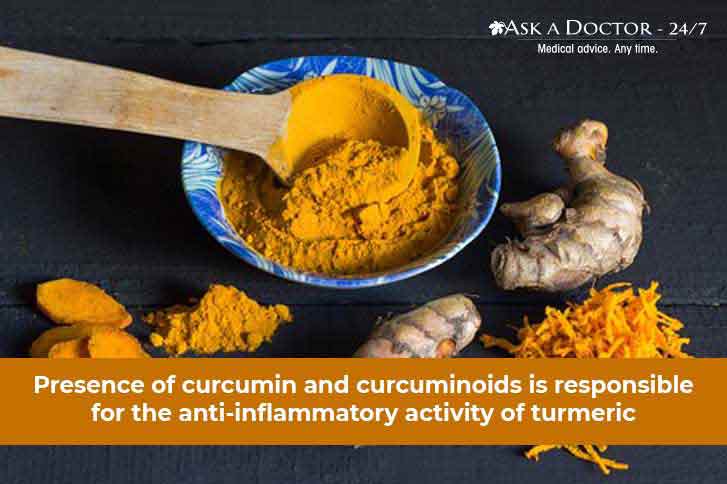  raw turmeric and in powdered form=