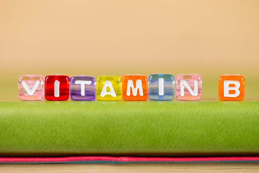 colourful blocks reading vitamin B